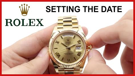 change date on rolex|setting a rolex day date.